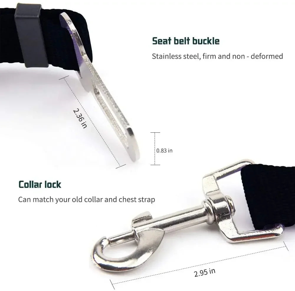 Adjustable Dog Car Seat Belt.