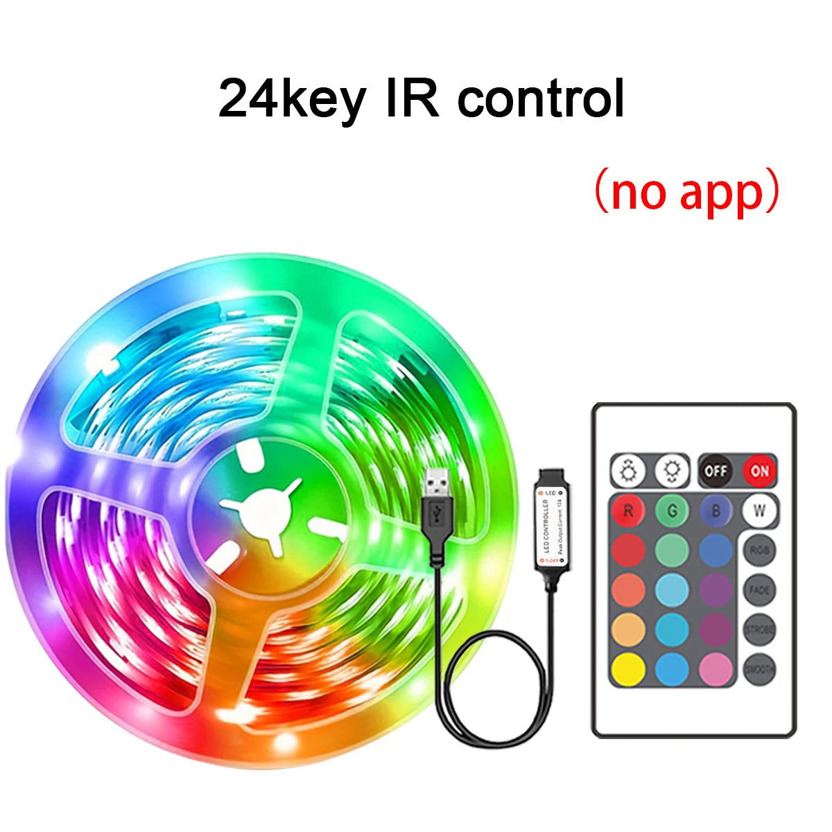 RGB Led Strip Lights 5m 10m 20m 30m Led Room Light with APP Control.